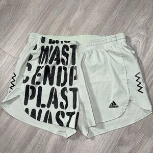 Adidas Parley Ocean Plastic Running Shorts Mint Green End Plastic Waste Womens S